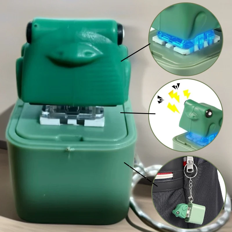 مضحك كروكينج الضفدع المفاتيح الإبداعية الضفدع لوحة المفاتيح تململ انقر الضفدع الصوت المفاتيح مع ضوء LED لسلاسل المفاتيح الإغاثة الإجهاد