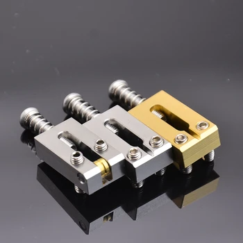 ステンレス製エレキギターブリッジ,真ちゅう製サドル,ベビーカーシート,電動ギターパーツ,10.5mm, 10.8mm