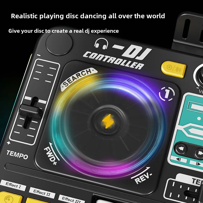 Multifunctionele simulatie DJ-spelercontroller Elektronische DJ-mixer Orgel Muziekinstrumenten met microfoons Educatief speelgoed