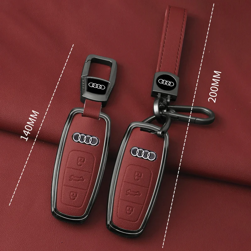 Car Key Case Fob Cover Protection Shell For Audi Q8 RSQ8 A6 C8 S6 RS6 A7 S7 RS7 A3 8Y A8 D5 4N RS E-tron GT Q4 Q7 4M Accessories