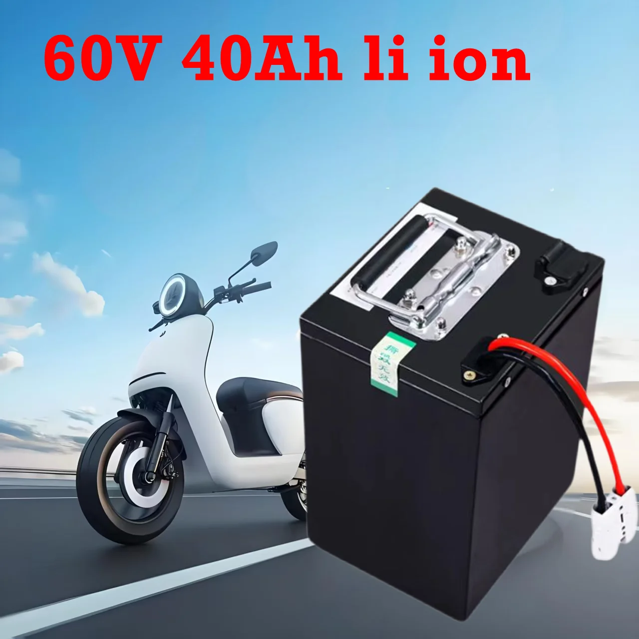 

Водонепроницаемая литий-ионная батарея 60 В 40 Ач, литий-ионная батарея BMS для трехколесного велосипеда 4000 Вт, 3000 Вт, скутера, мотоцикла, тележки + зарядное устройство 5А