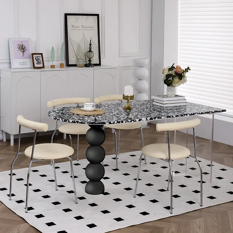 

Designer Garden Dining Table, Center Coffee Nordic High Design, Hallway Wall Dining Chairs Small Restaurant