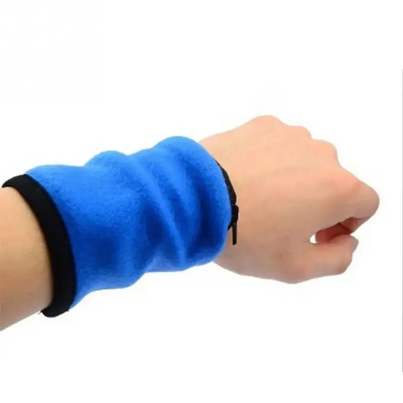 Ao ar livre edc pulso zíper carteira correndo bolsa saco para mp3 cartão chave saco de armazenamento badminton basquete pulseira sweatband