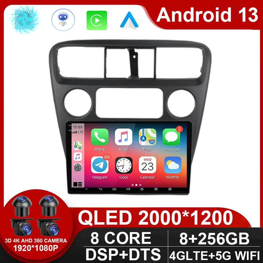 

Автомагнитола на Android 13 для Honda Accord 6 1998-2003, навигация GPS, QLED, DSP, Carplay, мультимедийный плеер, автостерео, без DVD, 2DIN