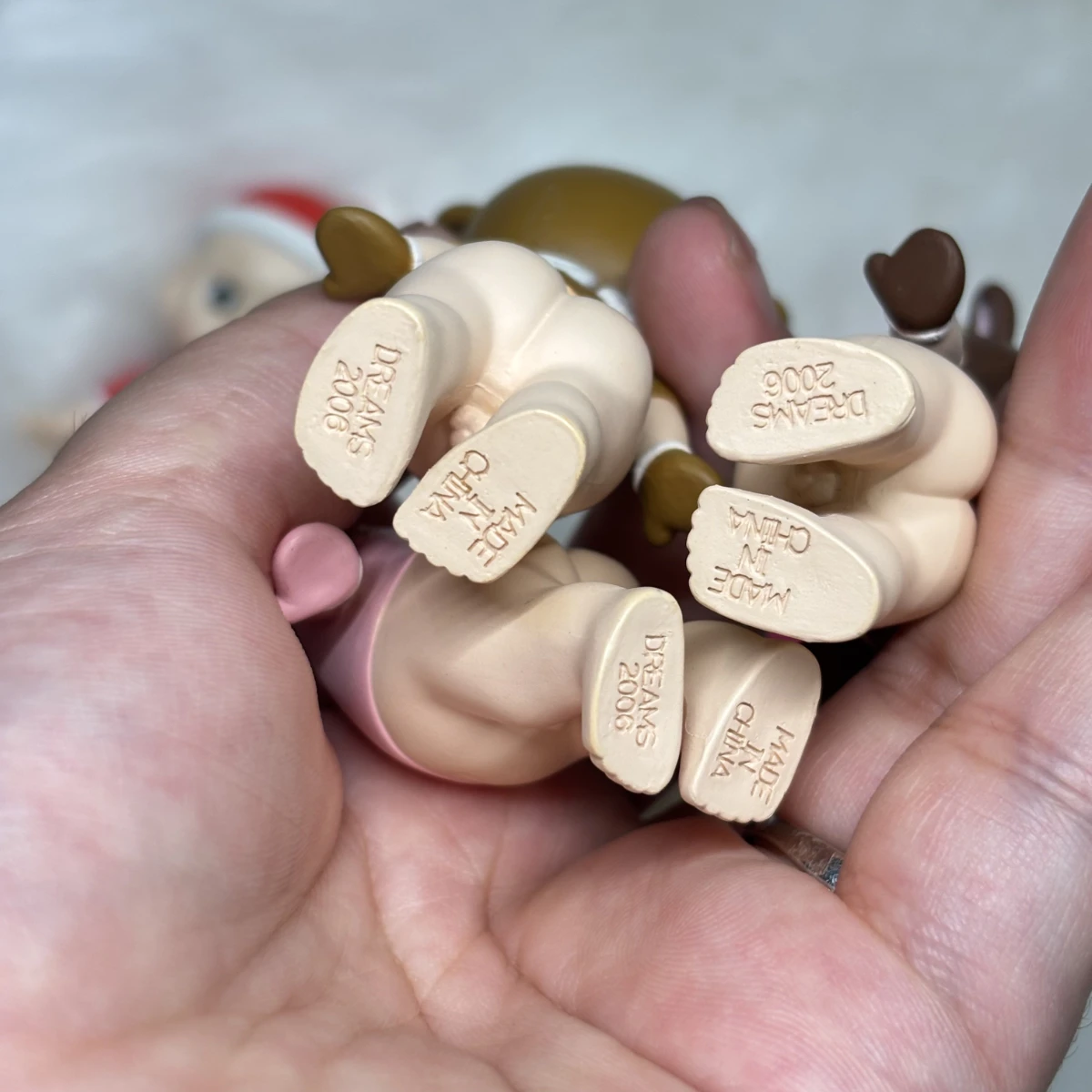 سوني أنجل شخصية صغيرة 2006 2007 سلسلة فرانكفرانك لعيد الميلاد الوردي سانتا كلوز الوردي الرنة #6