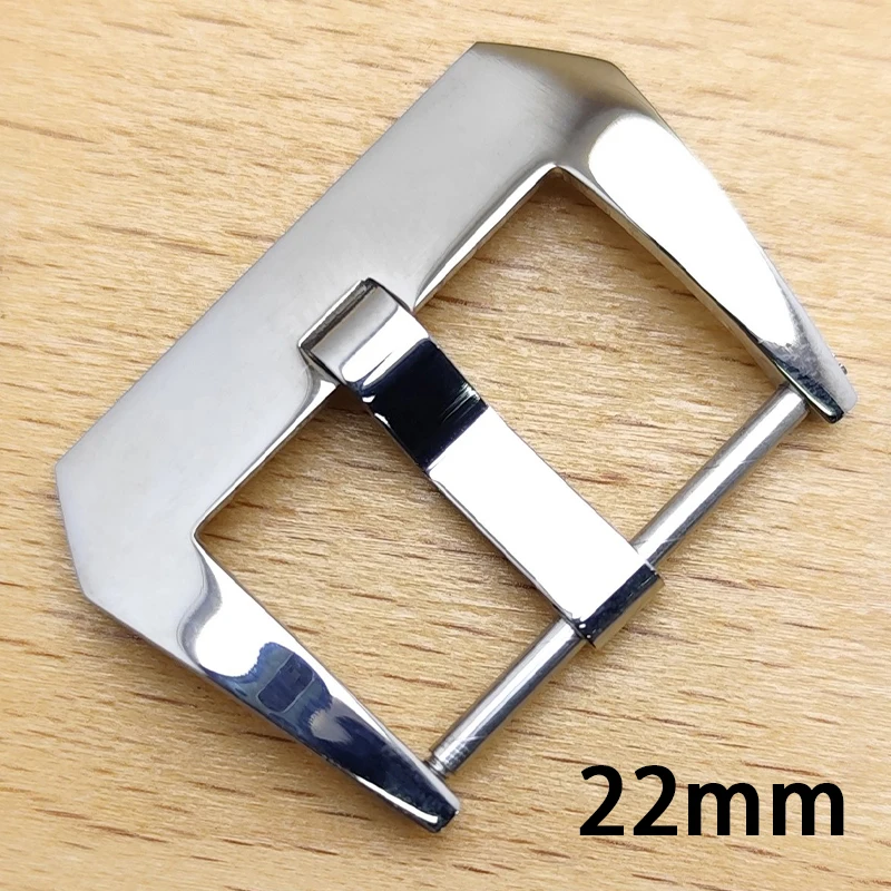 Cinturino per orologio con chiusura da 22 mm - chiusura per cinturino in caucciù argento-nero oro - chiusura per cinturino in acciaio inossidabile - parti di ricambio per accessori