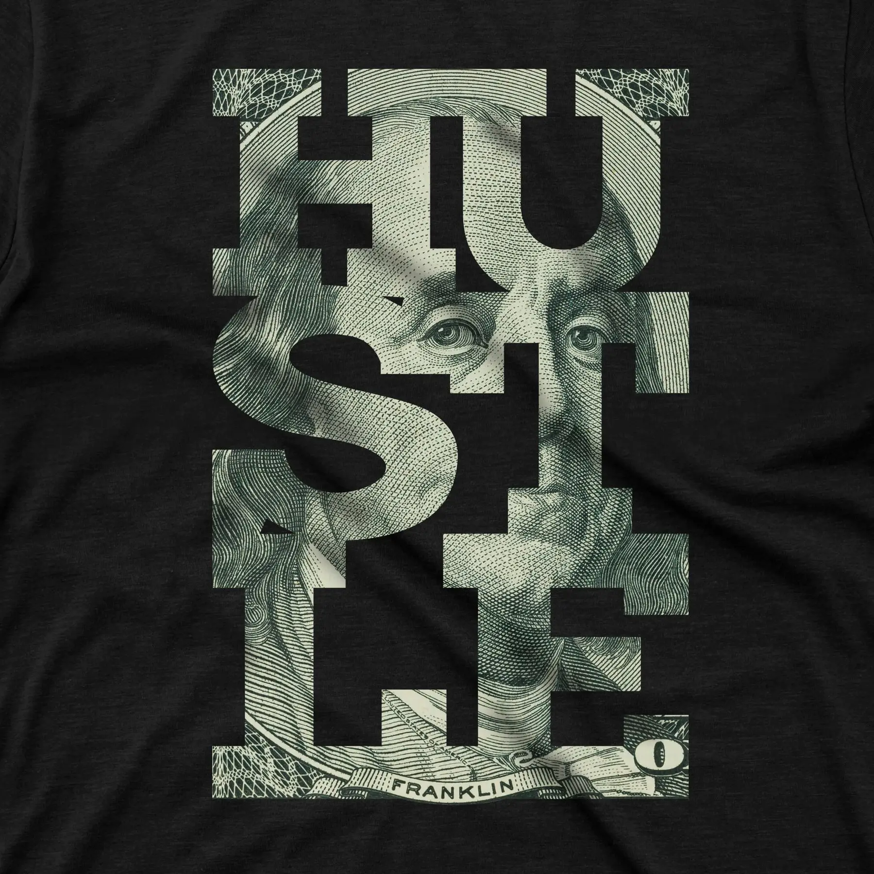 Hustle B print T-shirt