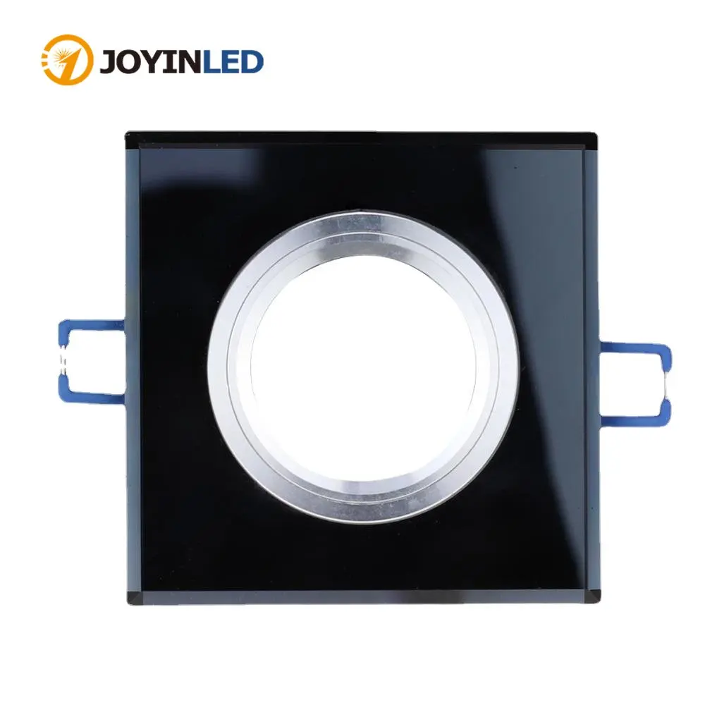 

2 Stks/partij GU10 MR16 Round Square Crystal Kit LED Ceiling Light Shell Lighting Accessories Recessed Ceiling Light