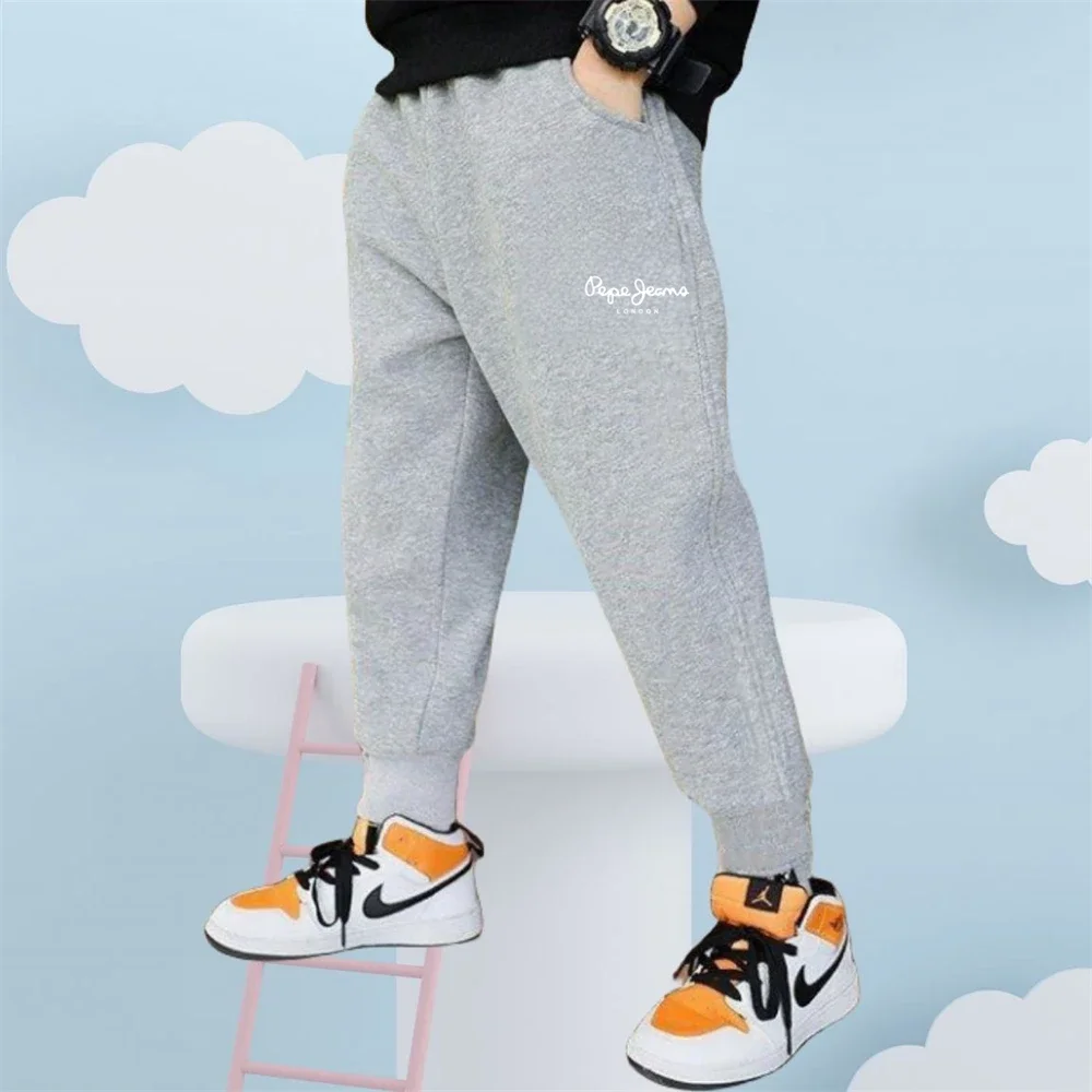 2024 spring New Boys Rocket Printed Sweatpants Autumn Jogging Pants Toddler Baby Boy Elastic Trousers 3-14 years old