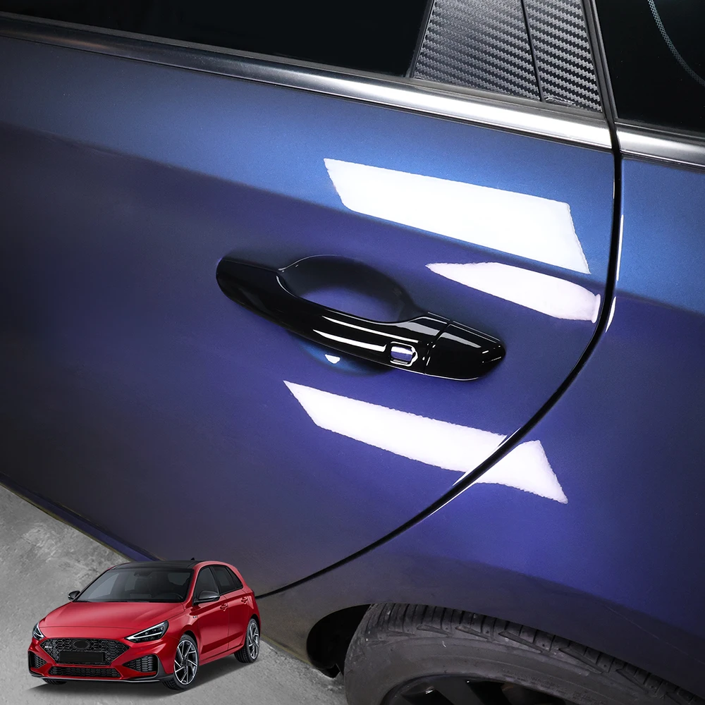 

Накладка на внешнюю ручку двери автомобиля из АБС-пластика для Hyundai I30/I30N 2017-2025, леворульная версия, внешняя отделка