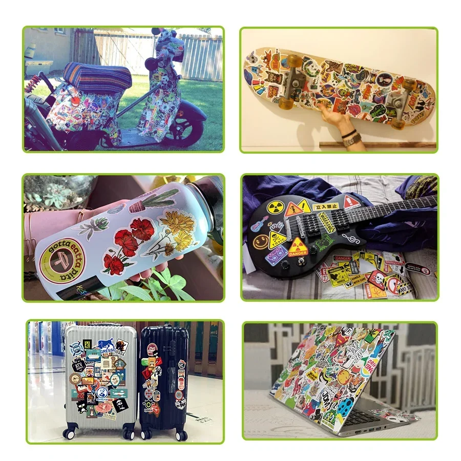 50 PCS Proverb Animal Stickers for Kids Funny Cartoon Animal Cute Stickers Set DIY Bike Fridge Car Scrapbook Reward Sticker Kids