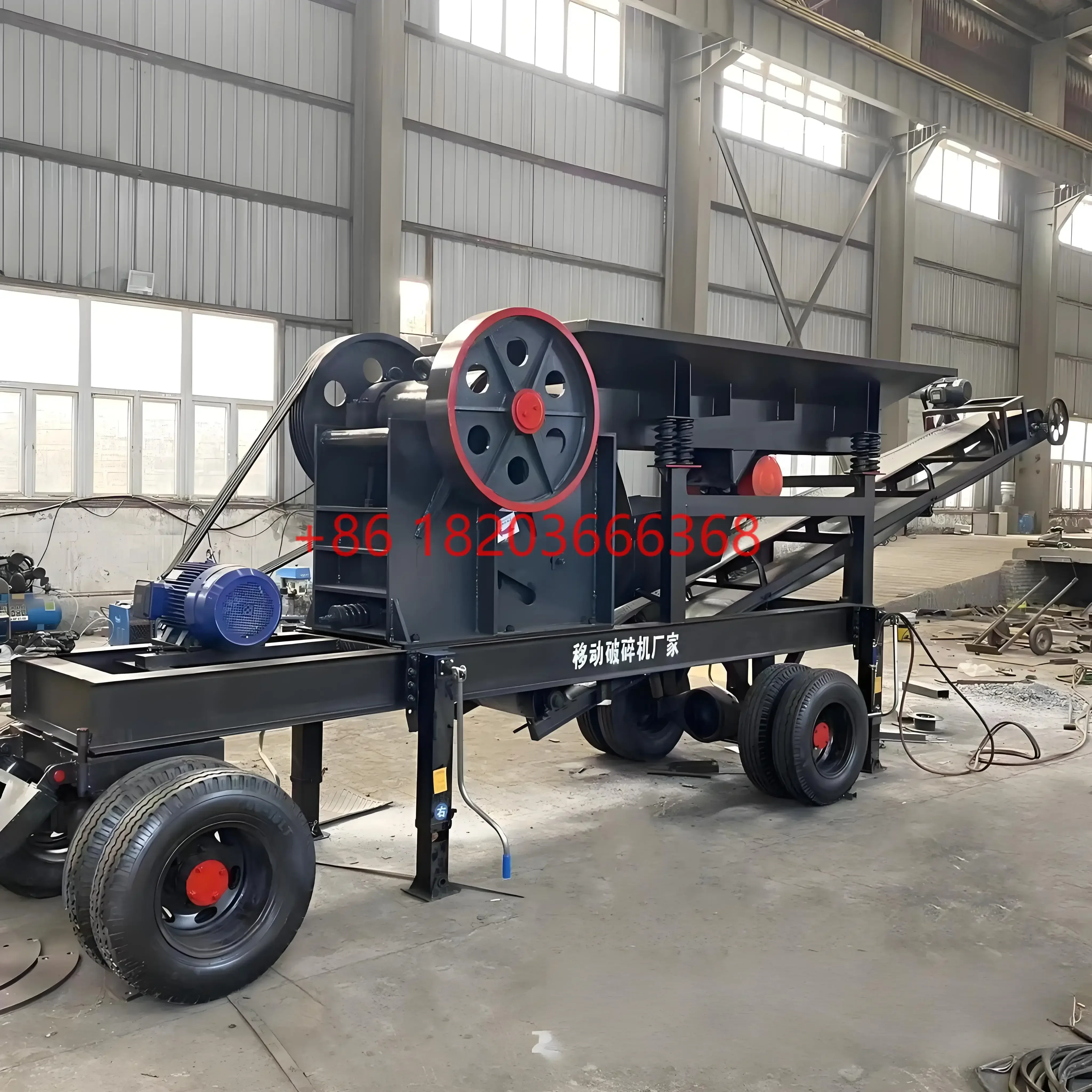 YG Customized Mobile Crusher Equipment China Manufacturer Station Flexible Moving System For Quarry Mining Gravel Production Bes