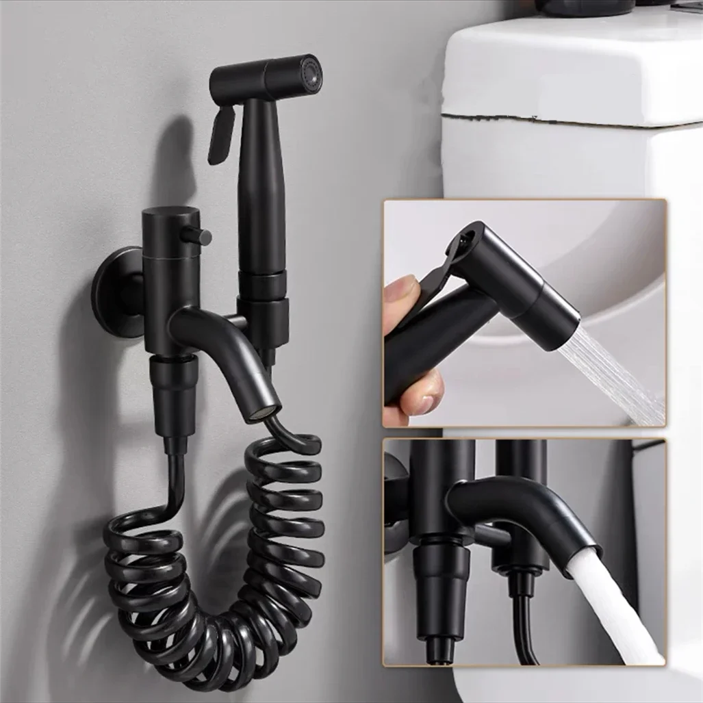 toilet-bidet-faucet-set-black-silver-brass-bathroom-attachment-single-cold-mop-pool-tap-spray-gun-head-washing-clean-toilet-seat