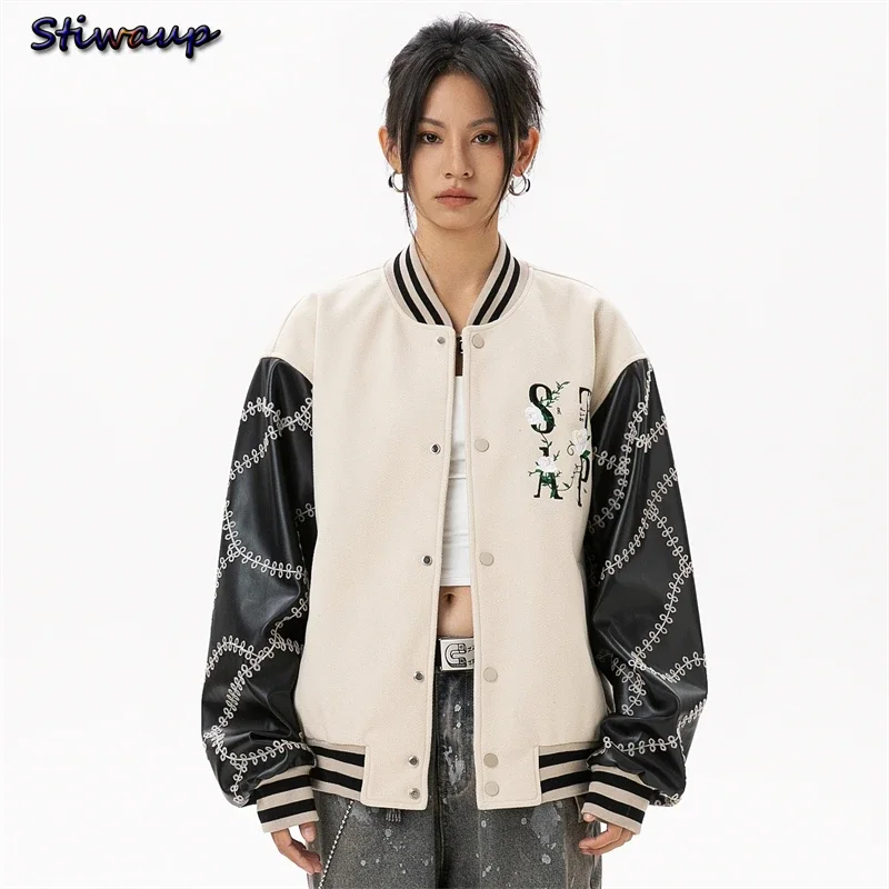 

Baseball Jackets Women 2024 New in Outerwears Harajuku Fashion Women's Bomber Varsity Jacket Y2k College Youthful Woman Clothes