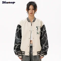 Baseball Jackets Women 2024 New in Outerwears Harajuku Fashion Women's Bomber Varsity Jacket Y2k College Youthful Woman Clothes