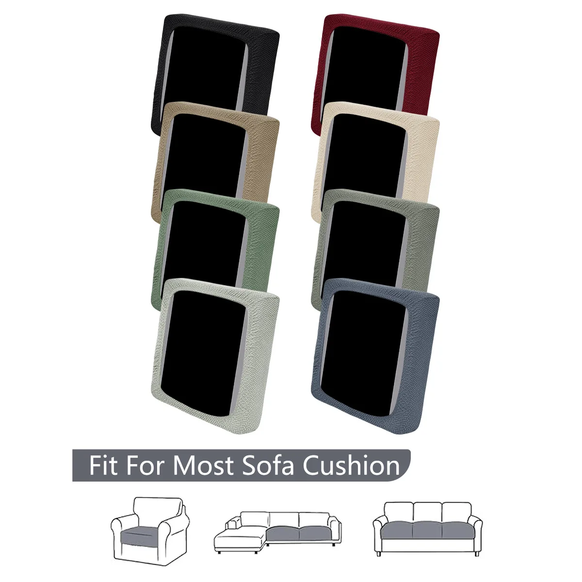 1/2/3 stücke Sofa Couch Abdeckung Elastische Sitzkissen Abdeckung L-förmigen Kombination Chaise Sofa Schonbezug Für Wohnzimmer wohnkultur ﻿