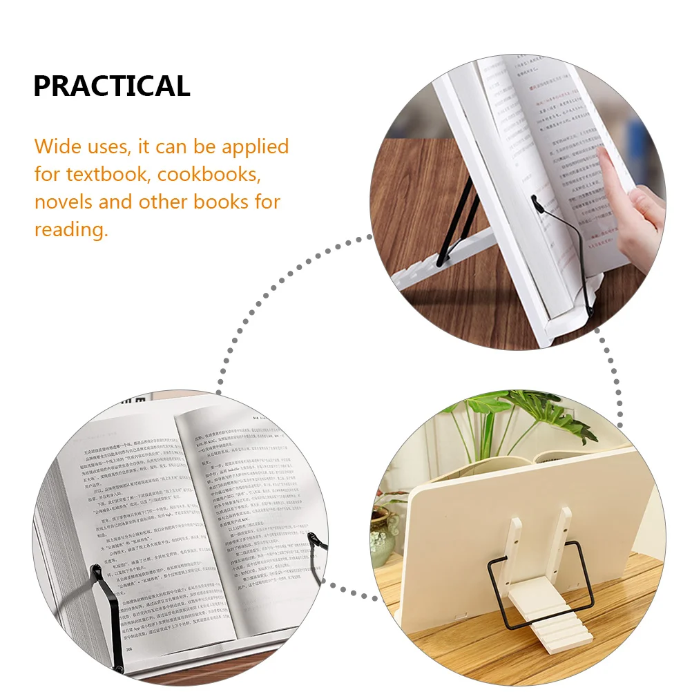 

Wooden Stand for Reading Wood Book Holder Desk Display Rack Textbook Holder Wood Book Stand Rack Study Home Office Use
