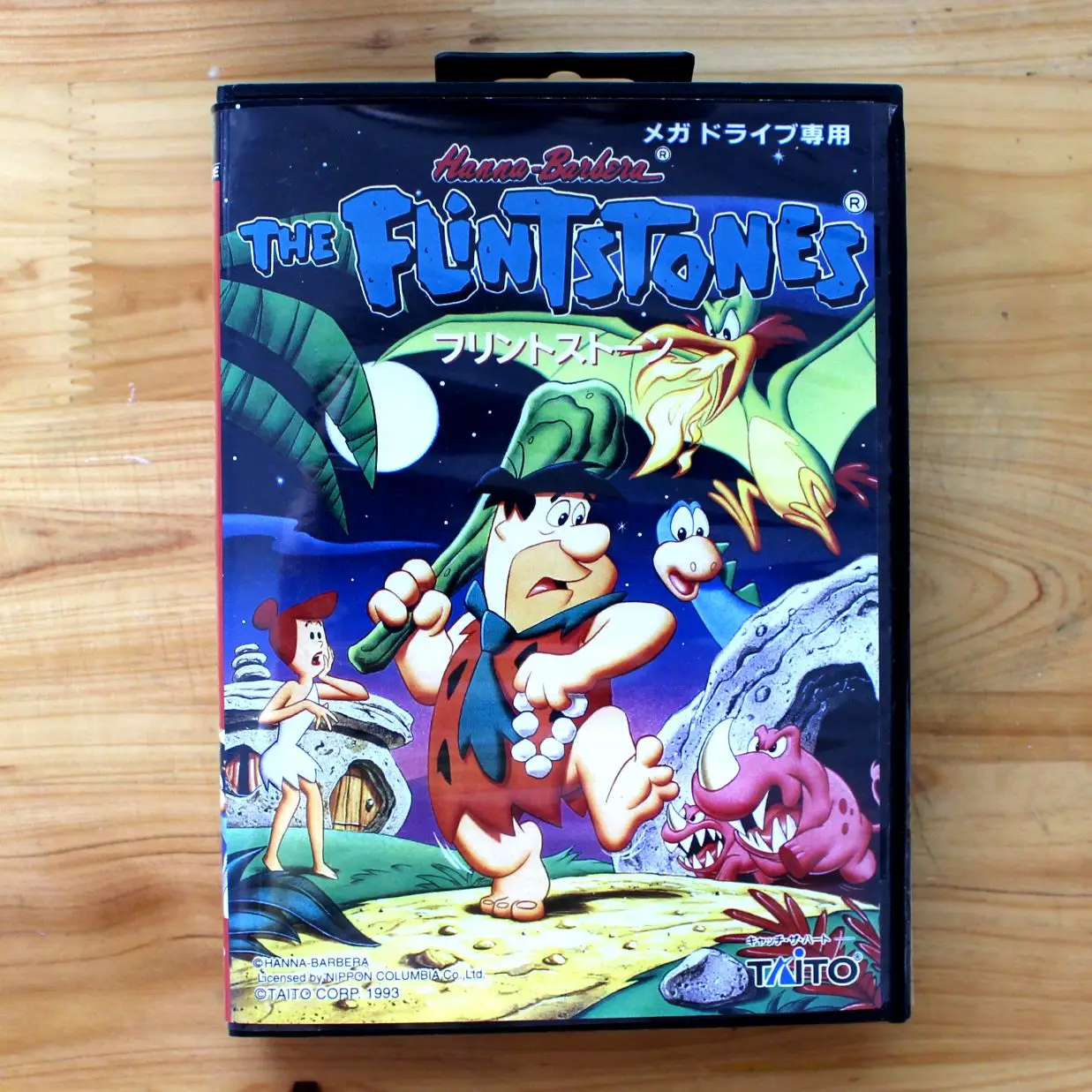 Cartucho de juego Retro TheFlintstones Japan Cover de 16 bits para consolas de videojuegos Sega Genesis Megadrive