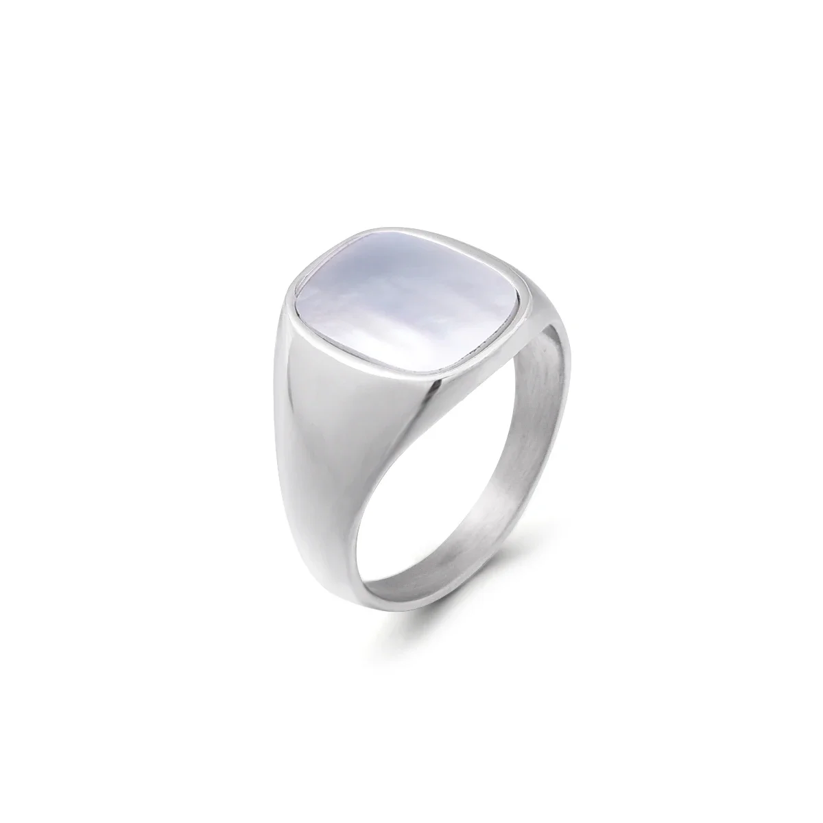 R3327 Herren/Damen Hochwertiger 316LStainless Stahl Onyx Eheringe Klassischer Modetrend Schmuckprodukt