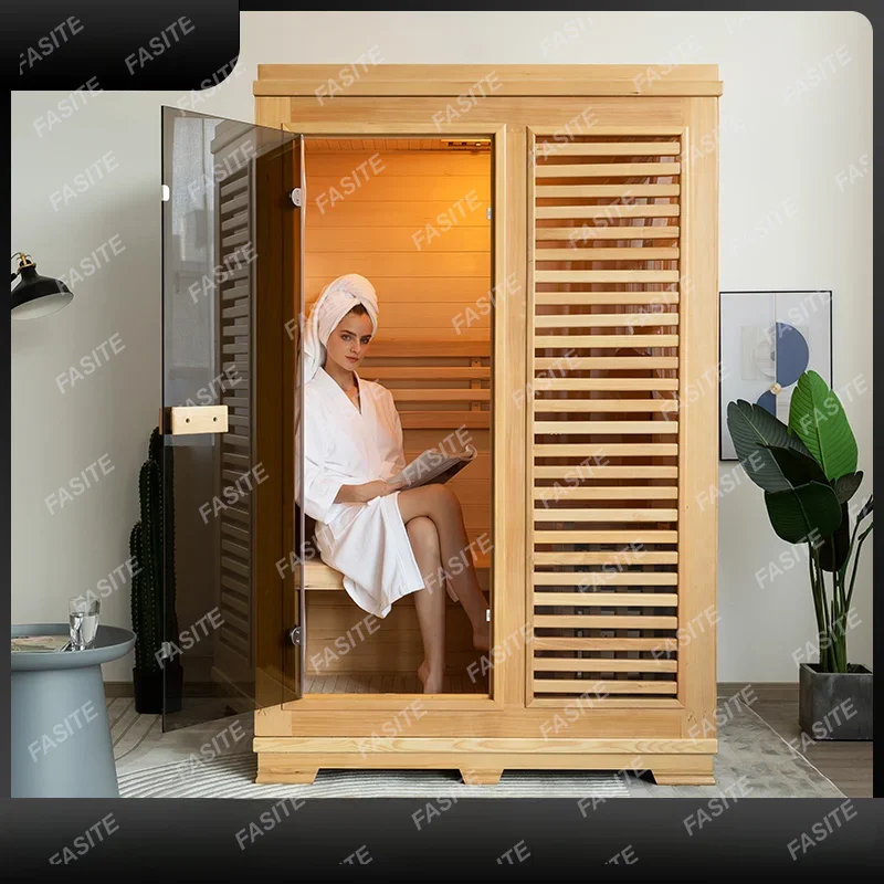 

Sweat steaming room household sauna volcanic stone sauna furnace whole body sweating far infrared wet steaming room customized