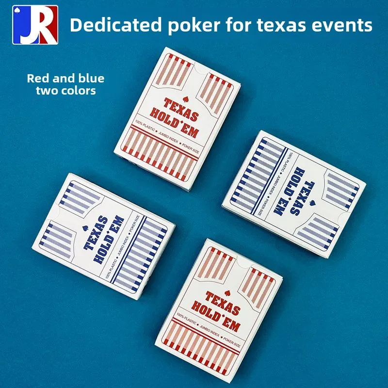 

Texas Hold'em Poker Cards Plastic Competition Special CardsPVCLarge Waterproof and Scratch-Resistant Sand Sign Customizable