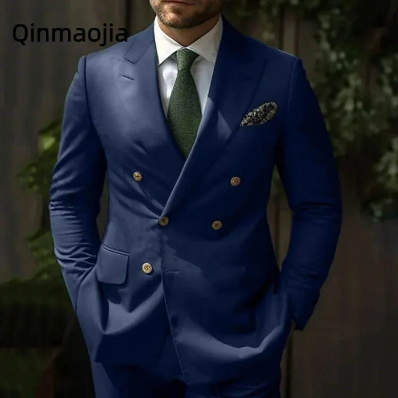 

Green Suits for Men Tailor-made Groom Wedding Suits Best Men 2 Pieces Slim Fit Tuxedos Pants Men's clothing