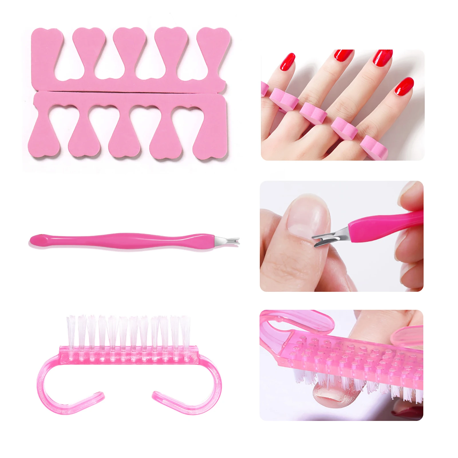 LINMANDA-Juego de Herramientas de manicura, taladro eléctrico para uñas, accesorios de decoración de manicura, Mini lámpara Led para uñas