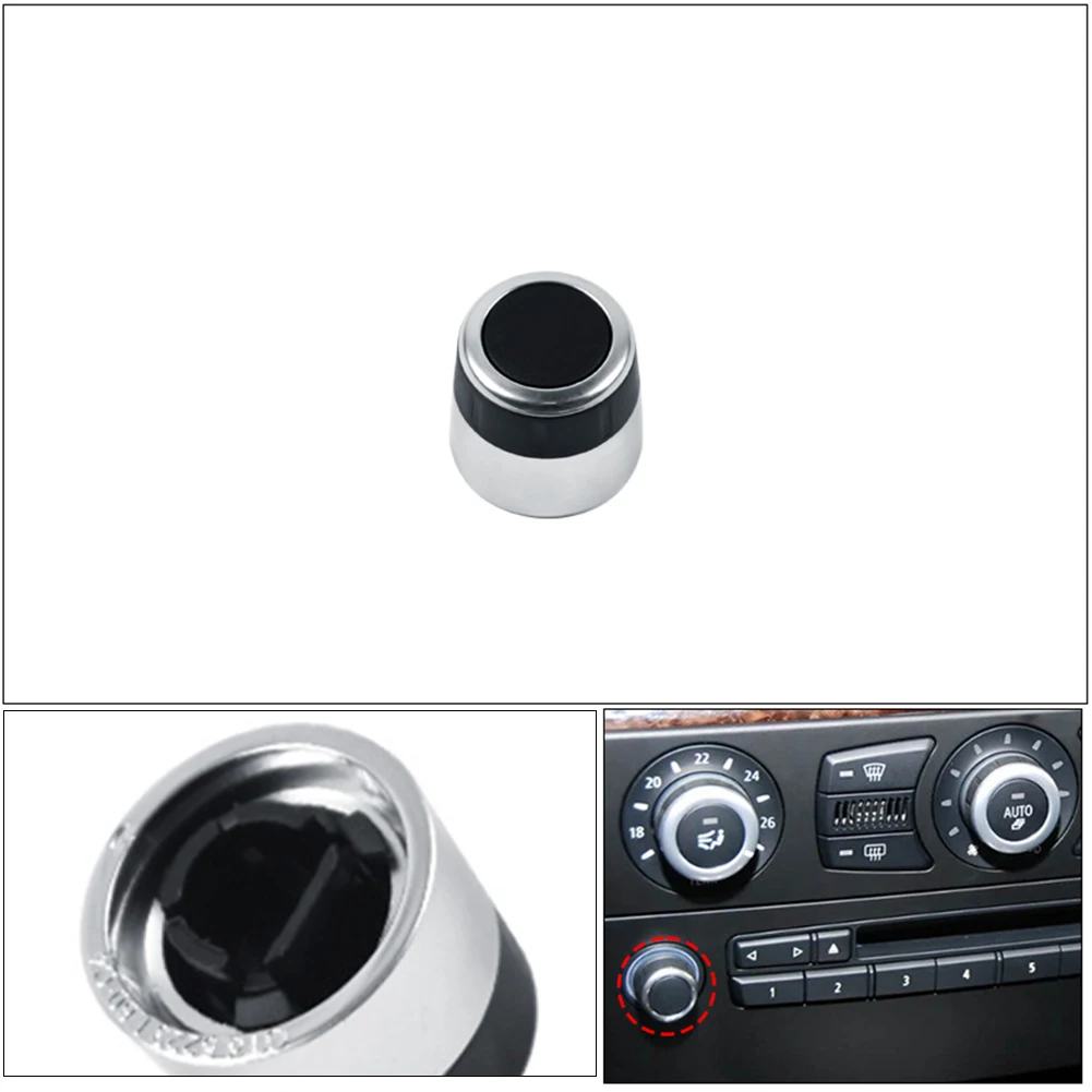 Car Knob Audio Switch Knob Easy Snap-in Installation Wear Resistant Material Size As Shown In The Figure Car Knob