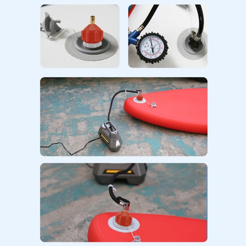 

Inflatable Boat Adaptor Air Converter Air for Valve Adapter Conventional Air Adapter Pumping for Head