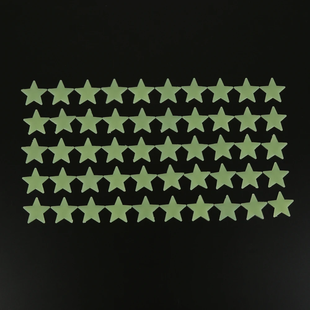 3D estrela fluorescente luminosa parede adesivo, luminosos adesivos para crianças quarto, teto, casa, lugar escuro, 1-8pcs