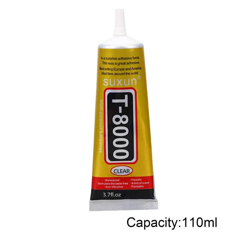 Glue For Phone Screen Repair Phone Screen Glue T8000 Transparent Rhinestone Glue For Fabric Jewelry Glue Multifunction Hone Glue