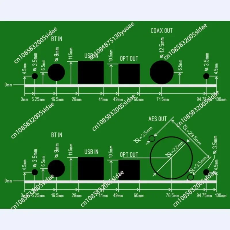 Bluetooth 5 3 Receiver Module QCC5171 I2S Coaxial Output USB Input Card LDAC for DAC Amplifier Audio Stereo HiFi