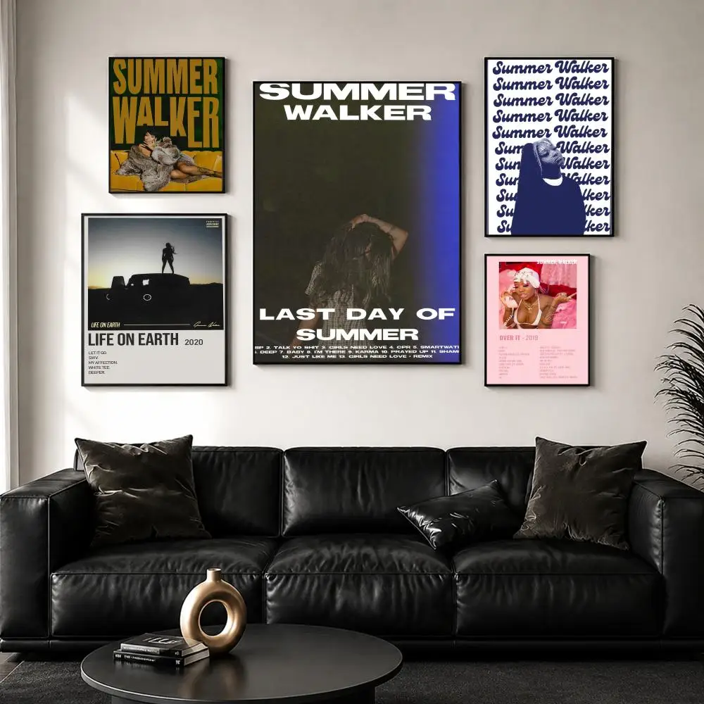 SInger S-summer Walker  Painting Calligraphy Wall Art Canvas Poster Premium Home Decor Print for Living Room Bedroom