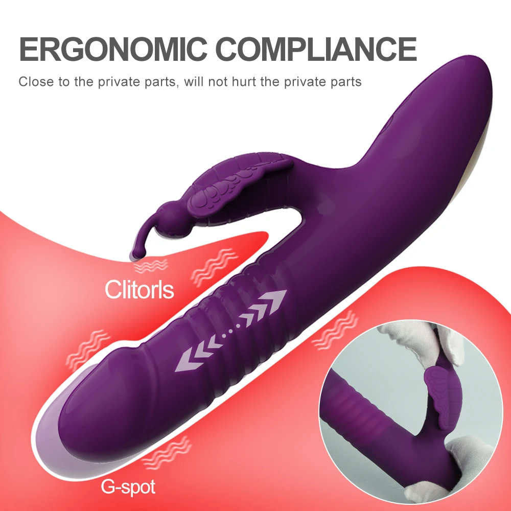 30 Modes Clitoris Woman Vibrator Women Dildos Powerful Vibro Magic Wand 3in1 Beating Clitoris G Spot Stimulator Sex Toys Female