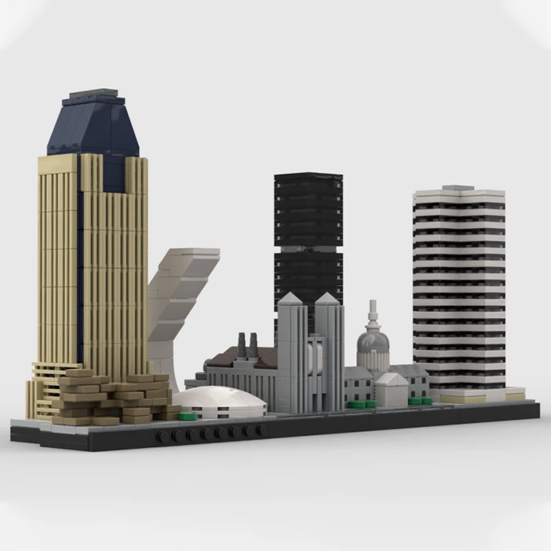 899 pièces MOC horizon de Montréal Architecture blocs de Construction adolescent jouet de noël cadeau adolescent Construction jouet de noël cadeau