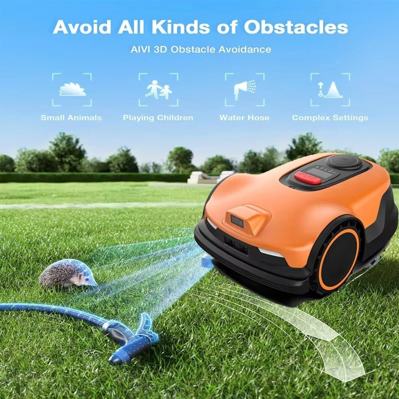 جزازة العشب الآلية مع التحكم في تطبيق نظام تحديد المواقع العالمي، جزازة العشب الأوتوماتيكية ذات النطاق الكامل RTK+4 عيون #3