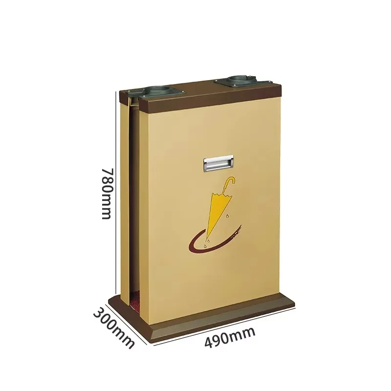 Silver Apricot Dual Chute Automatic Wet Umbrella Bagging Machine Double Slot Umbrella Wrapping Machine