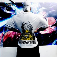 2025 The new muscle dog tribute 24 black Mamba loose size half sleeve fitness training wear sports short sleeve T-shirt men