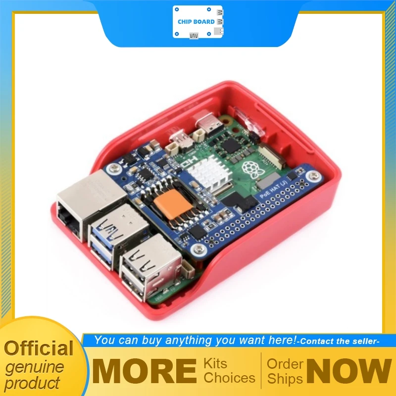 

Waveshare PoE+ HAT J for Raspberry Pi 5 CM5, 5V 5A Isolated Power Supply Expansion Module