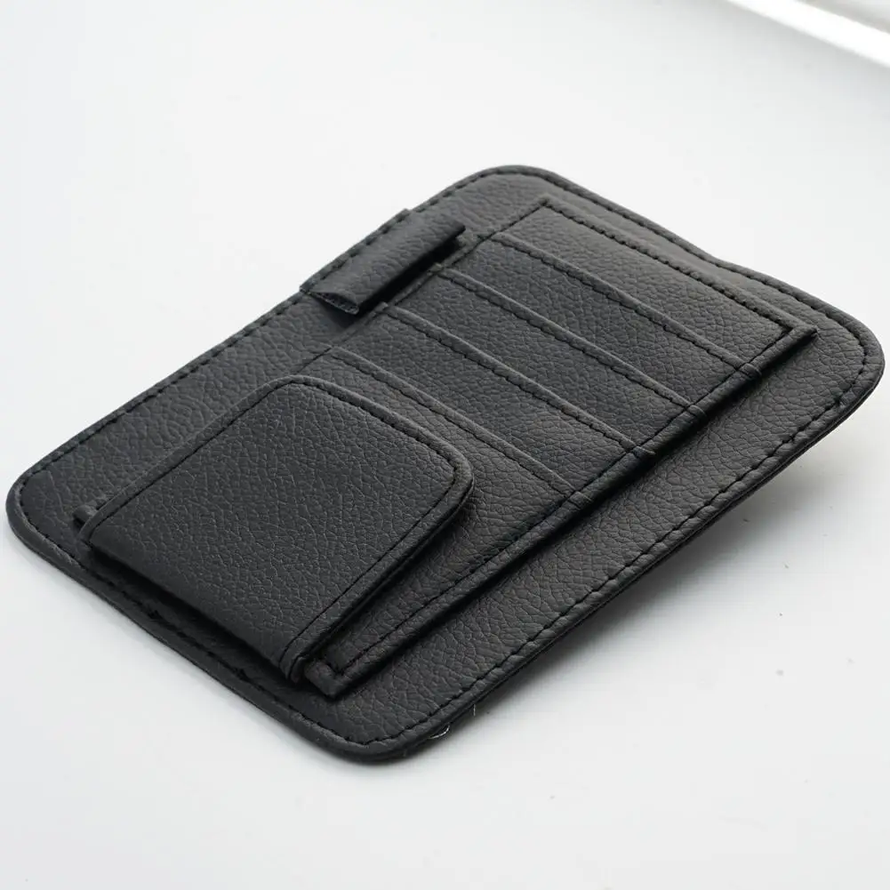 Auto Sonnenbrille Organisator Multi-Tasche Besuchskarte Aufslagbeheer Sonnenbrille Halter Visor Accessoires Auto Interieur