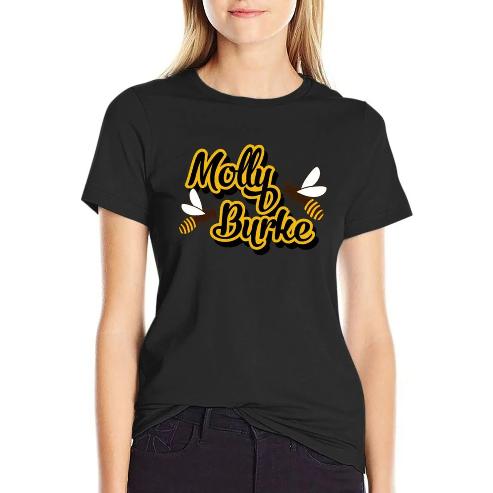 

Molly Burke Bees T-Shirt tees Short sleeve tee vintage clothes korean fashion t-shirts for Women pack