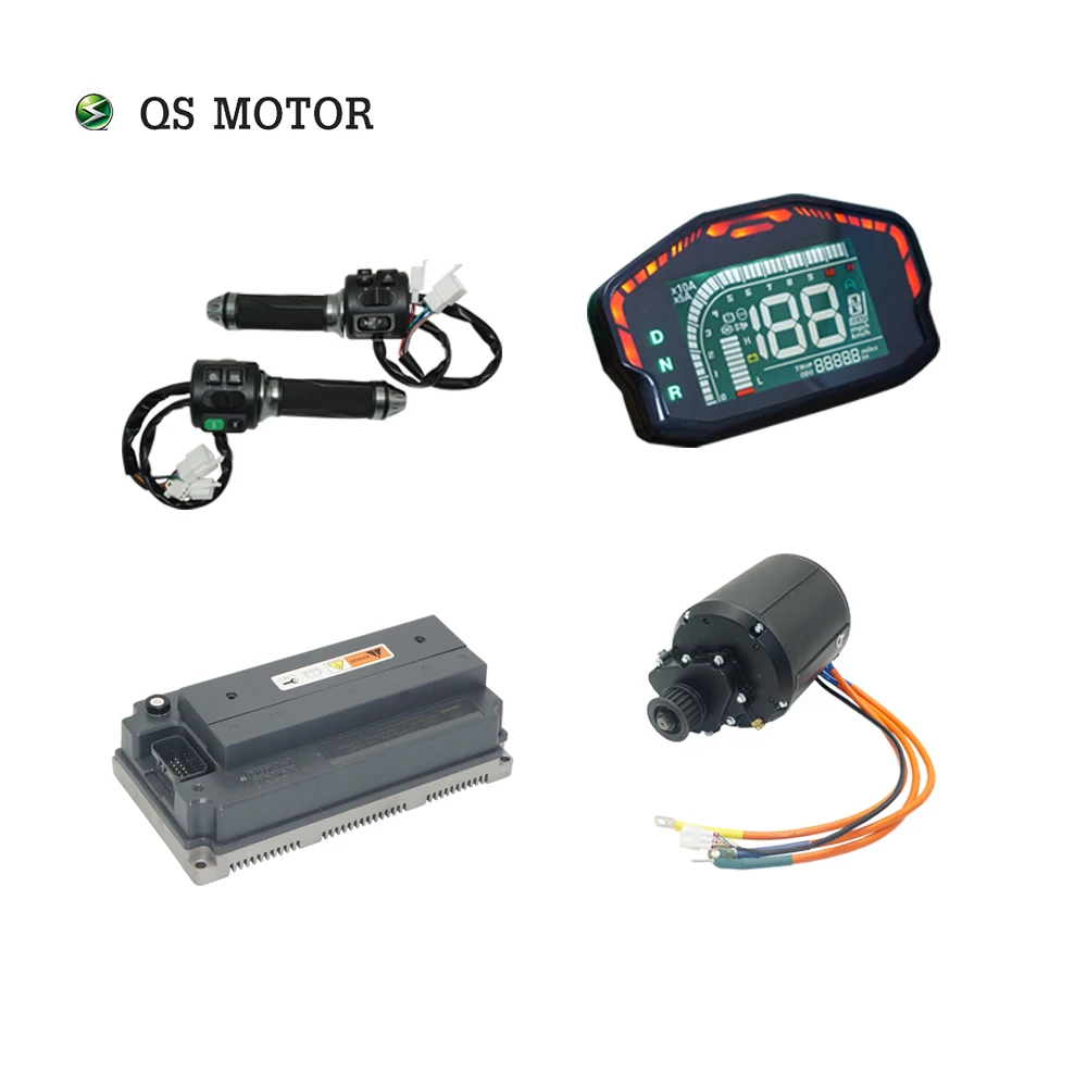 

NEW Motor Kit QSMOTOR Liquid Cooled 138 V3 4000W 90H Mid Drive Motor with Gearbox Matched with EM200-2 Controller