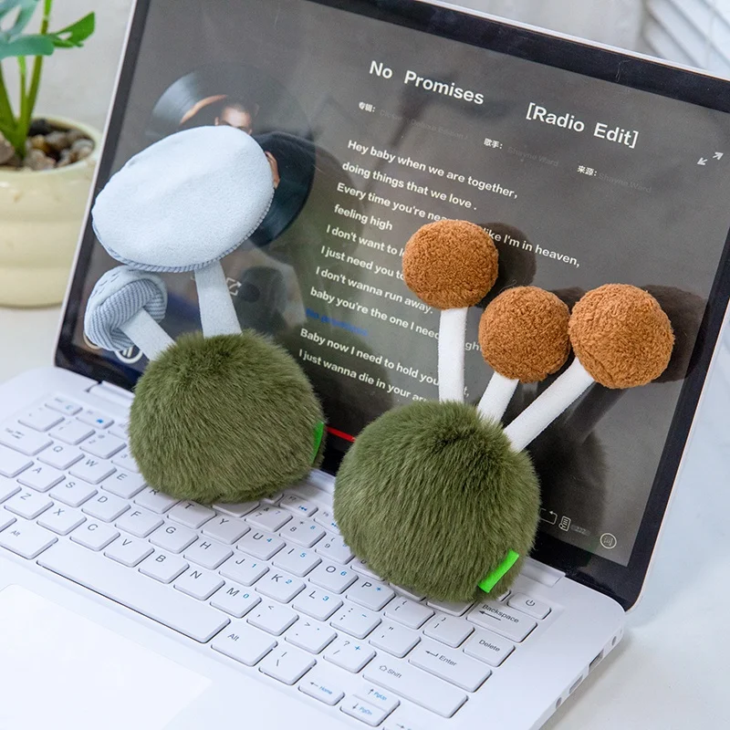 14CM クリエイティブな野生のキノコのぬいぐるみ、リアルなラッカリア・アメジスティナ ‌   マイセナ・インターラプタ、フラムリナ・ベロティペス、ディクティオフォラ植物