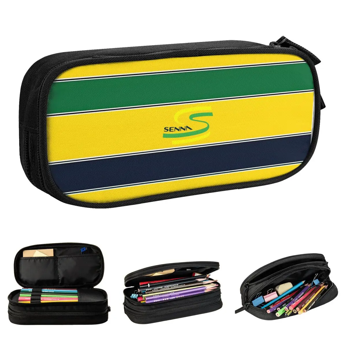 ayrton-senna-racing-car-pencil-cases-cute-pen-box-grandes-sacos-de-lapis-de-armazenamento-material-escolar-papelaria-zipper-para-criancas