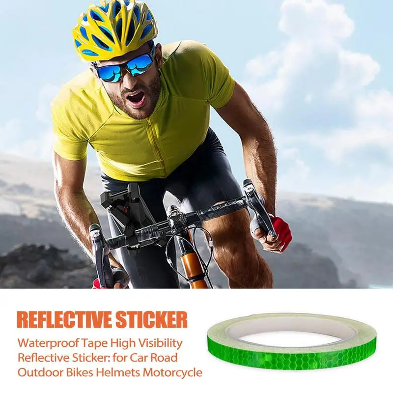 Reflective Tape For Bikes Reflective Strip Stickers Waterproof High Visibility Security Marking Self Adhesive Safety Warning