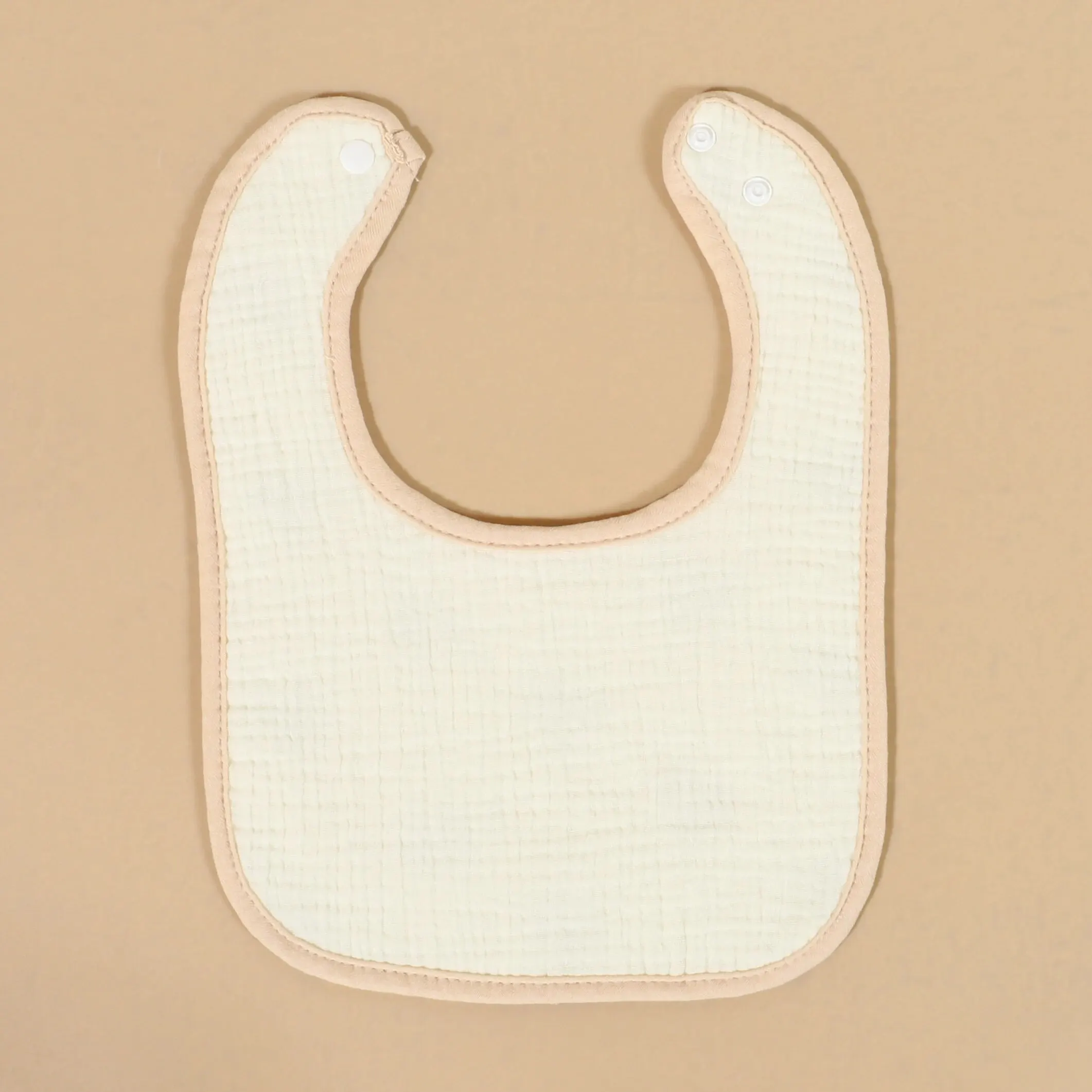 Plain Fine Fabric Ultra Soft Scarf For Newborns, U-shaped Baby Bib, Absorbent Newborn Feeding Bib