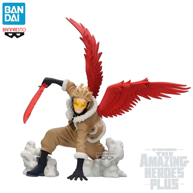 Original BANPRESTO My Hero Academia THE AMAZING HEROES PLUS HAWKS Ⅱ PVC 11CM Anime Action Figures Model Collection Toy