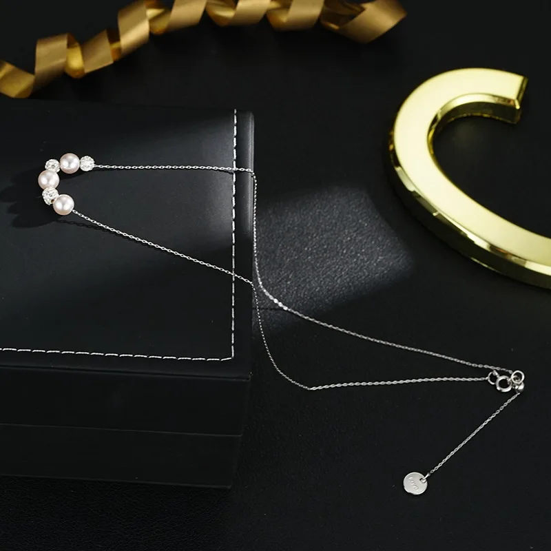 Niche design light luxury high sense fashion temperament versatile Manta rose round bead beaded necklace women