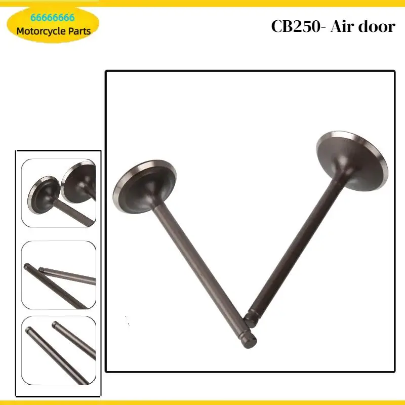 Premium Motorcycle Engine Valve Stem + Intake Exhaust Valve + Oil Seal for Zongshen CB250 CB350 250cc Engines