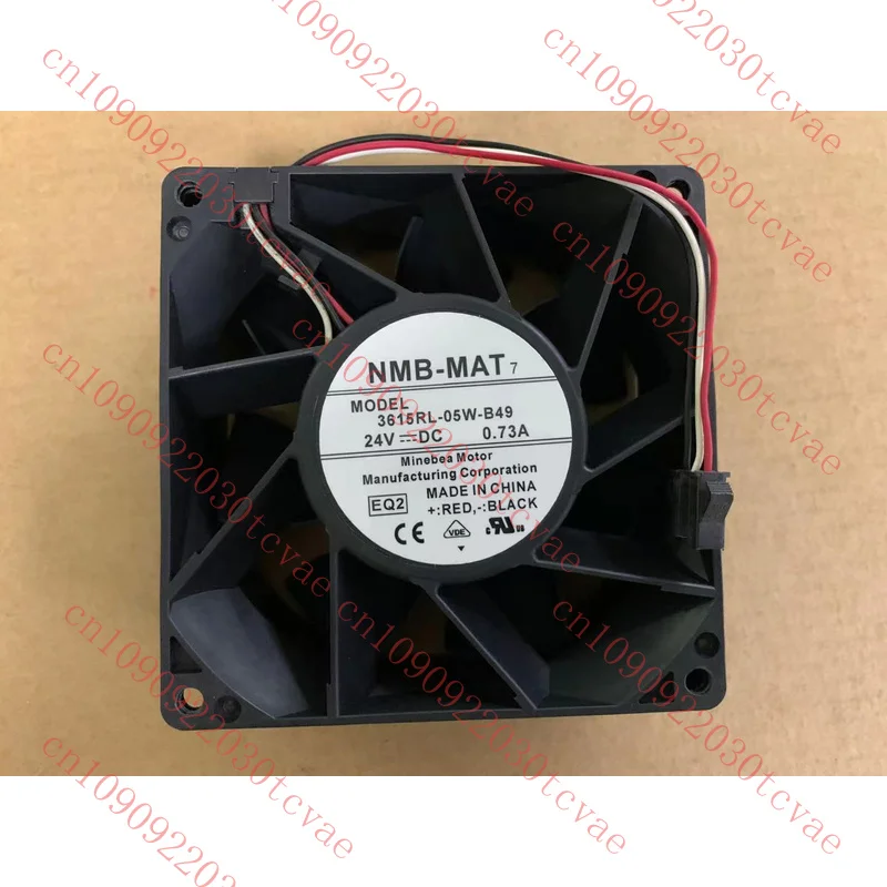 

For NMB 3615RL-05W-B49 24V 0.73A 90*90*38MM 3-wire inverter cooling fan
